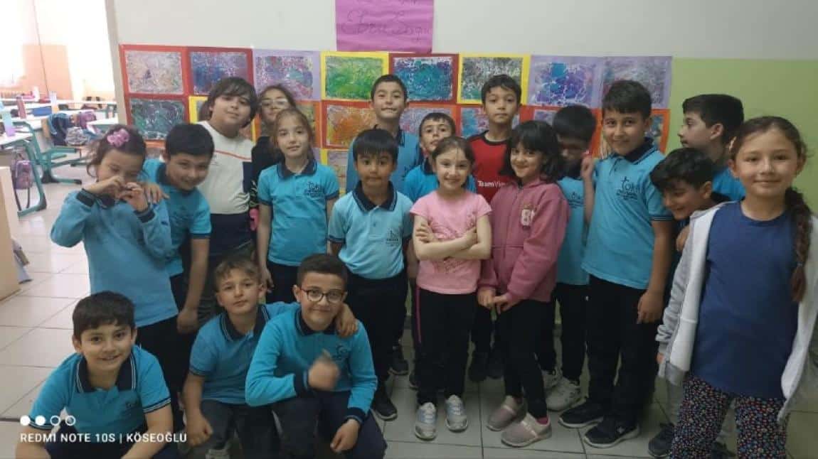 Toki Mevlana İlkokulu 2 - C Sınıfı Ebru Çalışması